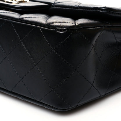Chanel Lambskin Quilted Mini Rectangular Flap Black 10 of 10