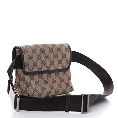Gucci Monogram Waist Pouch Bag Dark Brown 2 of 10