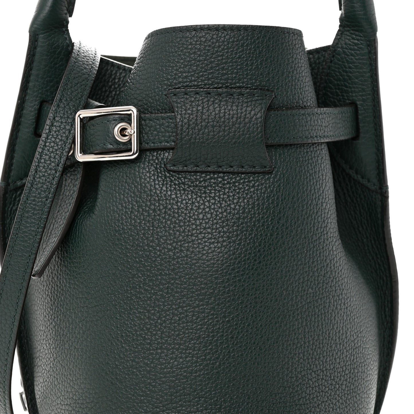 Supple Grained Calfskin Nano Big Bag Bucket Amazone