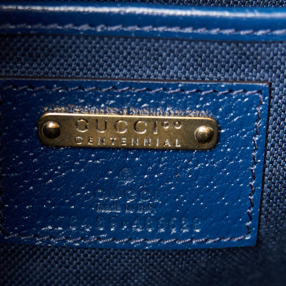 Gucci Calfskin Kaleidoscope Medium Bamboo 1947 Top Handle Bag Blue Orange Multicolor Blue Agata 7 of 13