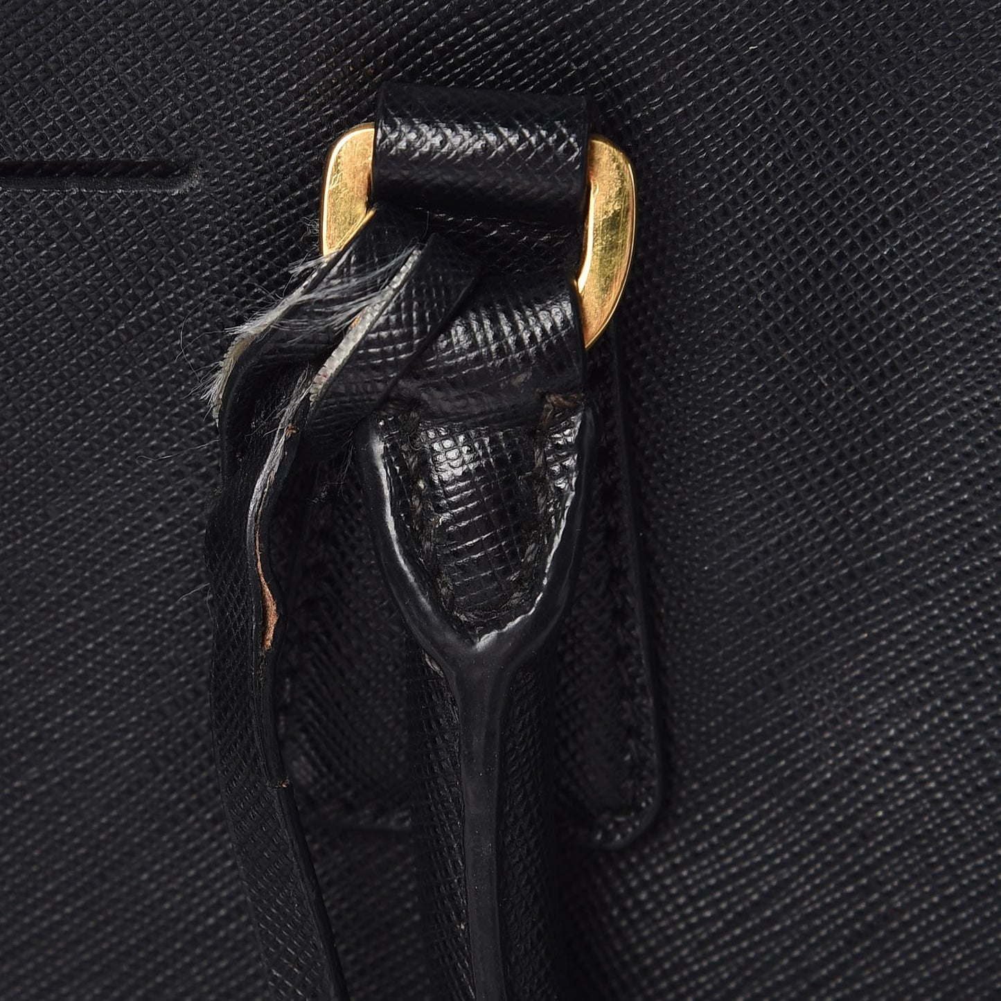 Saffiano Small Galleria Double Zip Tote Black