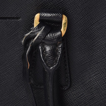 Prada Saffiano Small Galleria Double Zip Tote Black 9 of 16