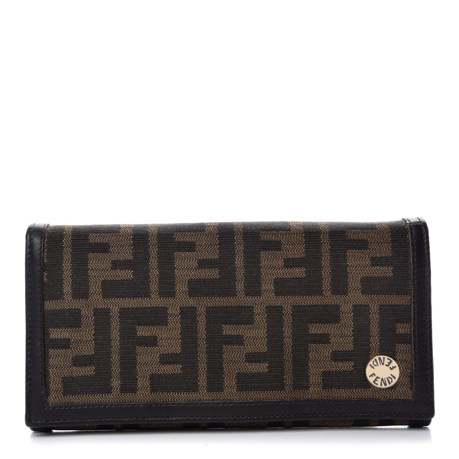 Fendi Zucca Continental Wallet Tobacco 1 of 13