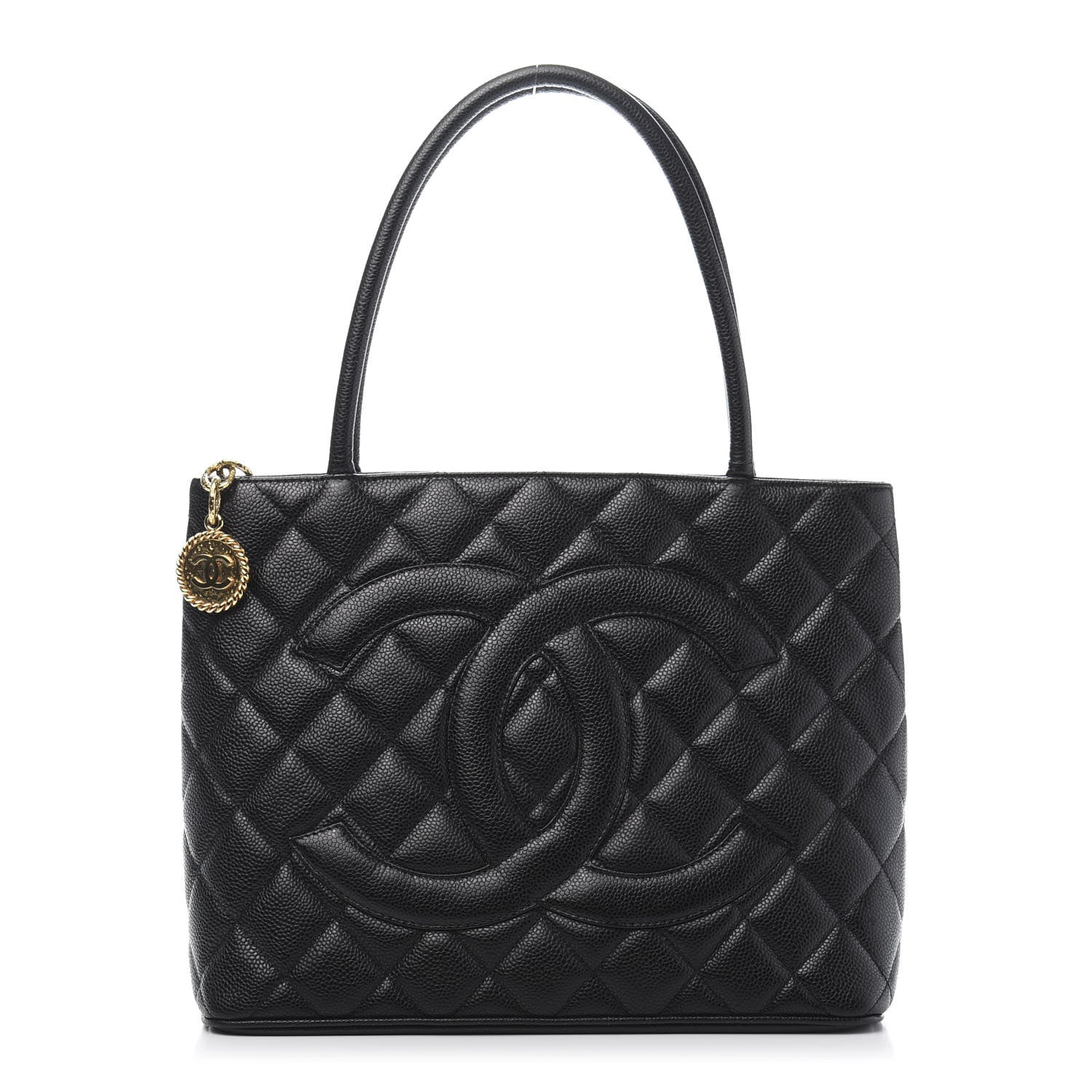 Chanel Caviar Quilted Medallion Tote Black 1 of 10