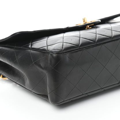 Chanel Lambskin Quilted XL Jumbo Single Flap Black 9 of 10