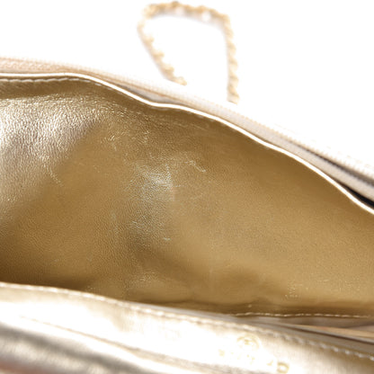 Chanel Nylon Travel Wallet On Chain WOC Metallic Gold 8 of 11