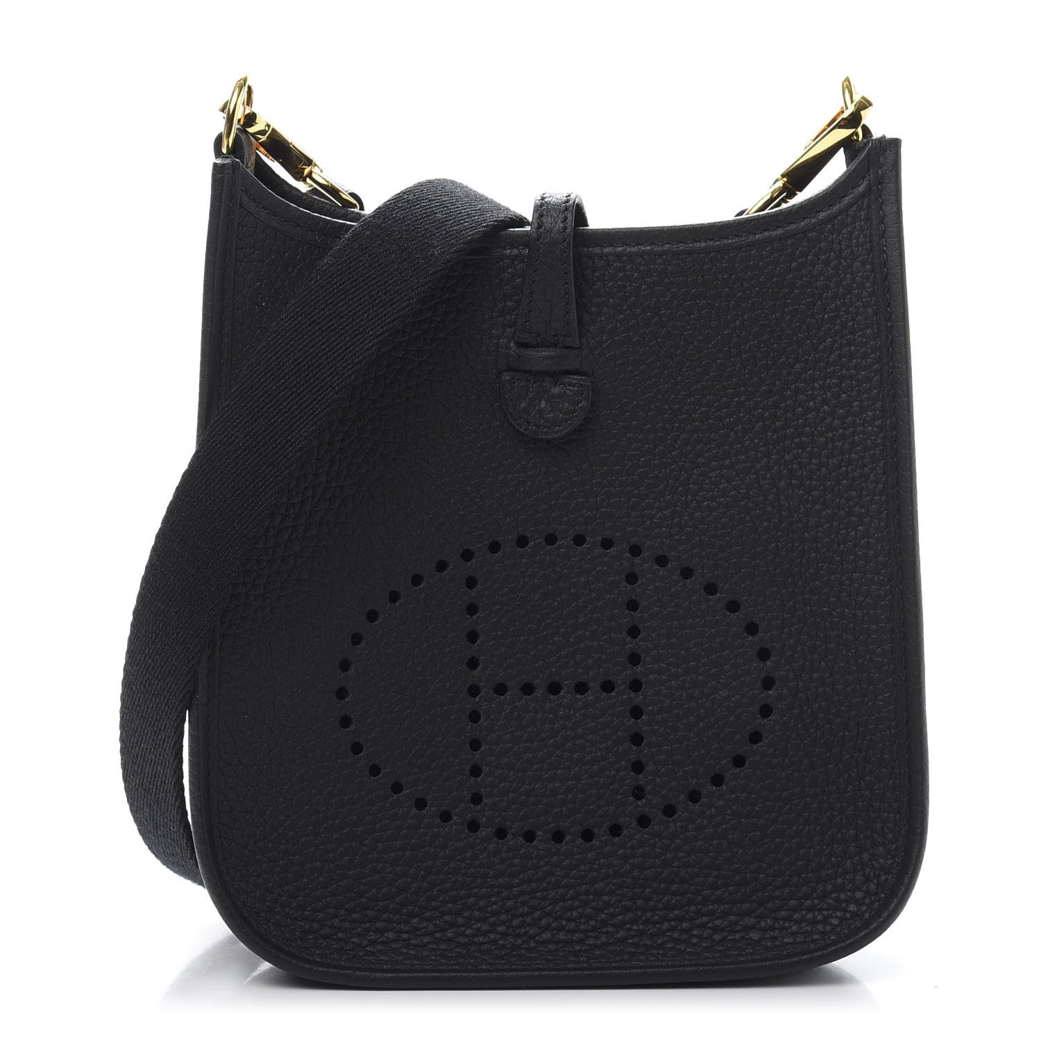 Hermes Taurillon Clemence Evelyne TPM Black 1 of 10