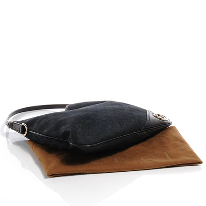 Gucci Monogram New Britt Medium Hobo Black 4 of 7