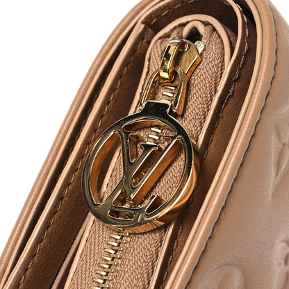 Louis Vuitton Lambskin Embossed Monogram Lou Coussin Wallet Camel 8 of 9