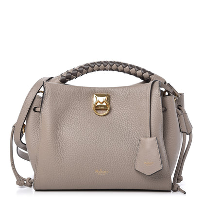 Mulberry Heavy Grain Small Iris Tote Powder Grey Dark Clay 1 of 9