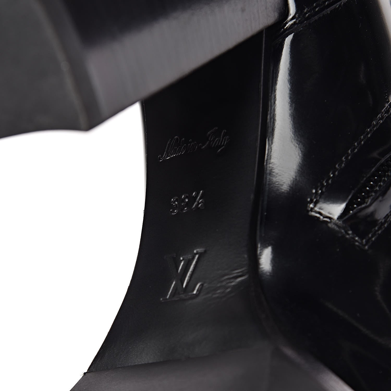 Louis Vuitton Patent Calfskin Star Trail Ankle Boots 38.5 Black 6 of 10