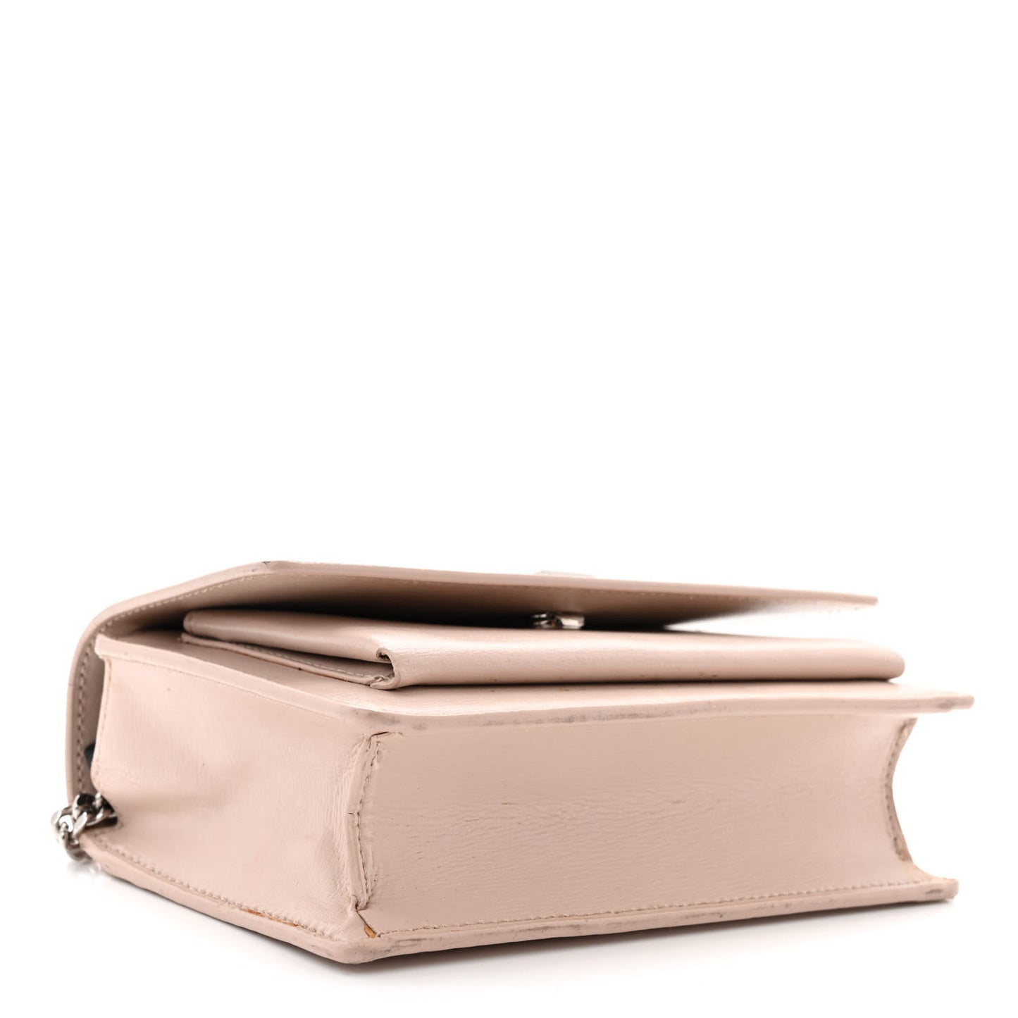 Calfskin Monogram Sunset Chain Wallet Light Pink