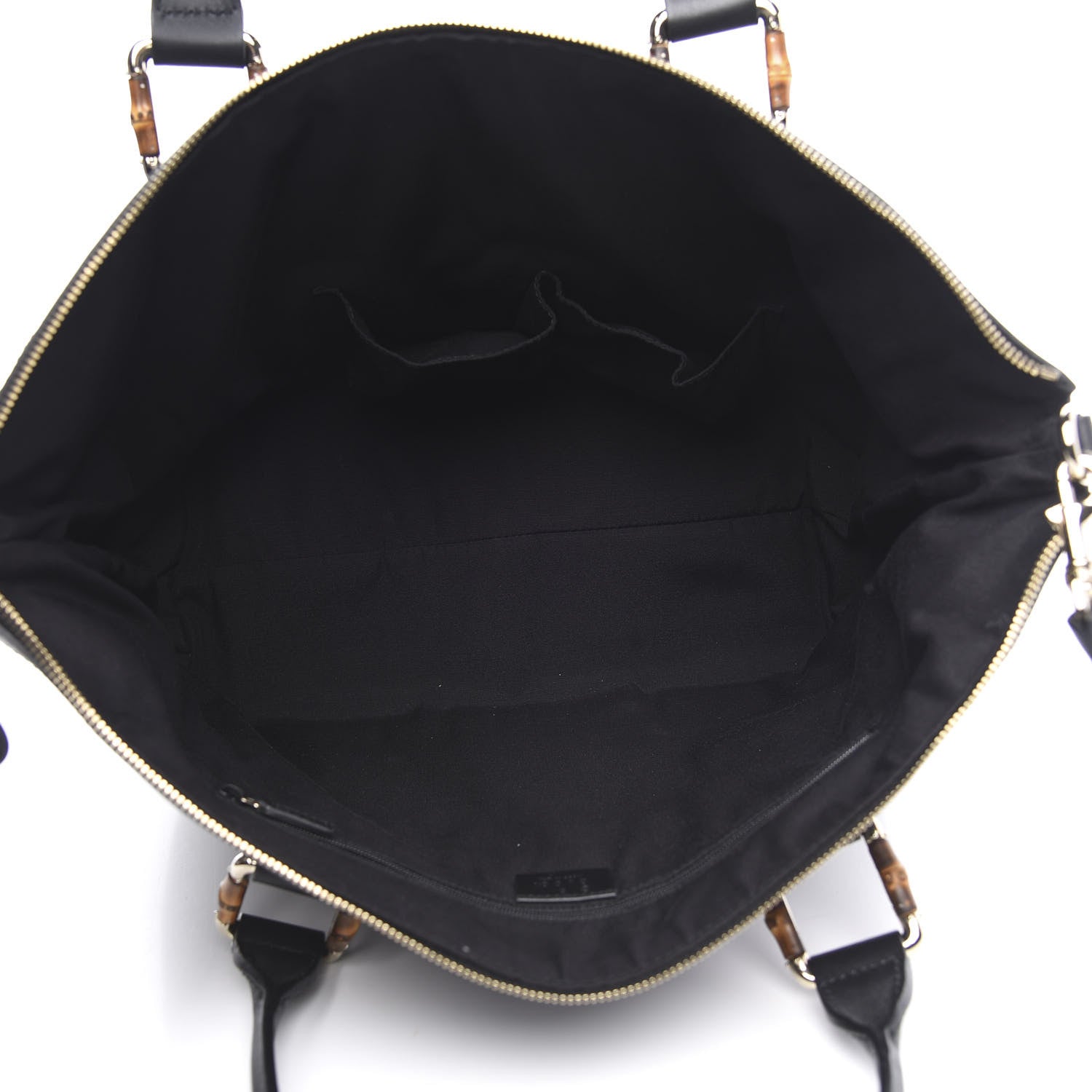 Gucci Guccissima Bamboo Top Handle Tote Black 5 of 9