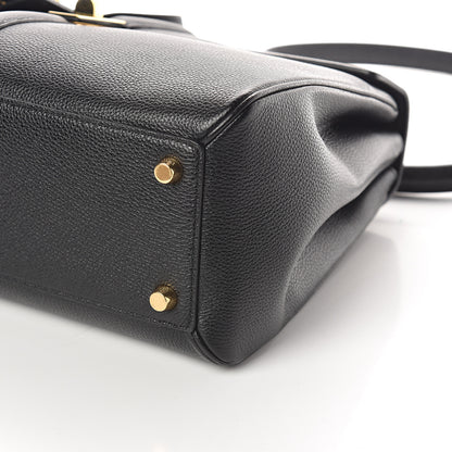 Celine Grained Calfskin Classique 16 Top Handle Bag Black 8 of 8