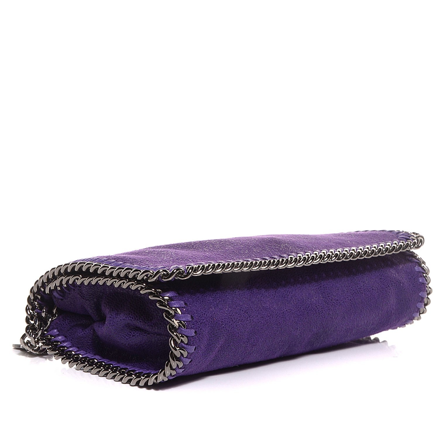 Stella McCartney Faux Leather Shaggy Deer Falabella Crossbody Bag Bright Purple 4 of 9