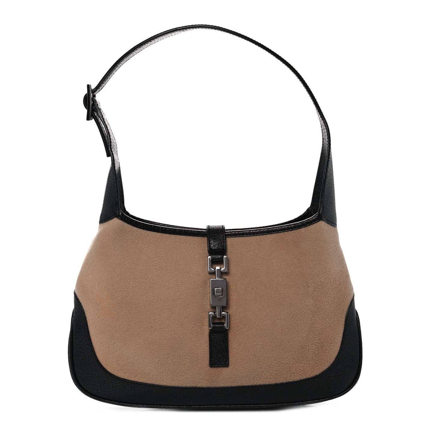 Suede Small Jackie O Hobo Beige