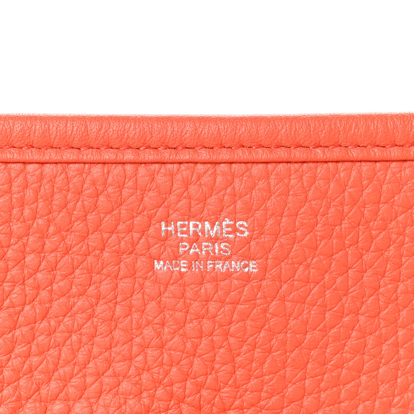 Taurillon Clemence Amazone Evelyne III PM Orange Poppy Bleu Saint Cyr