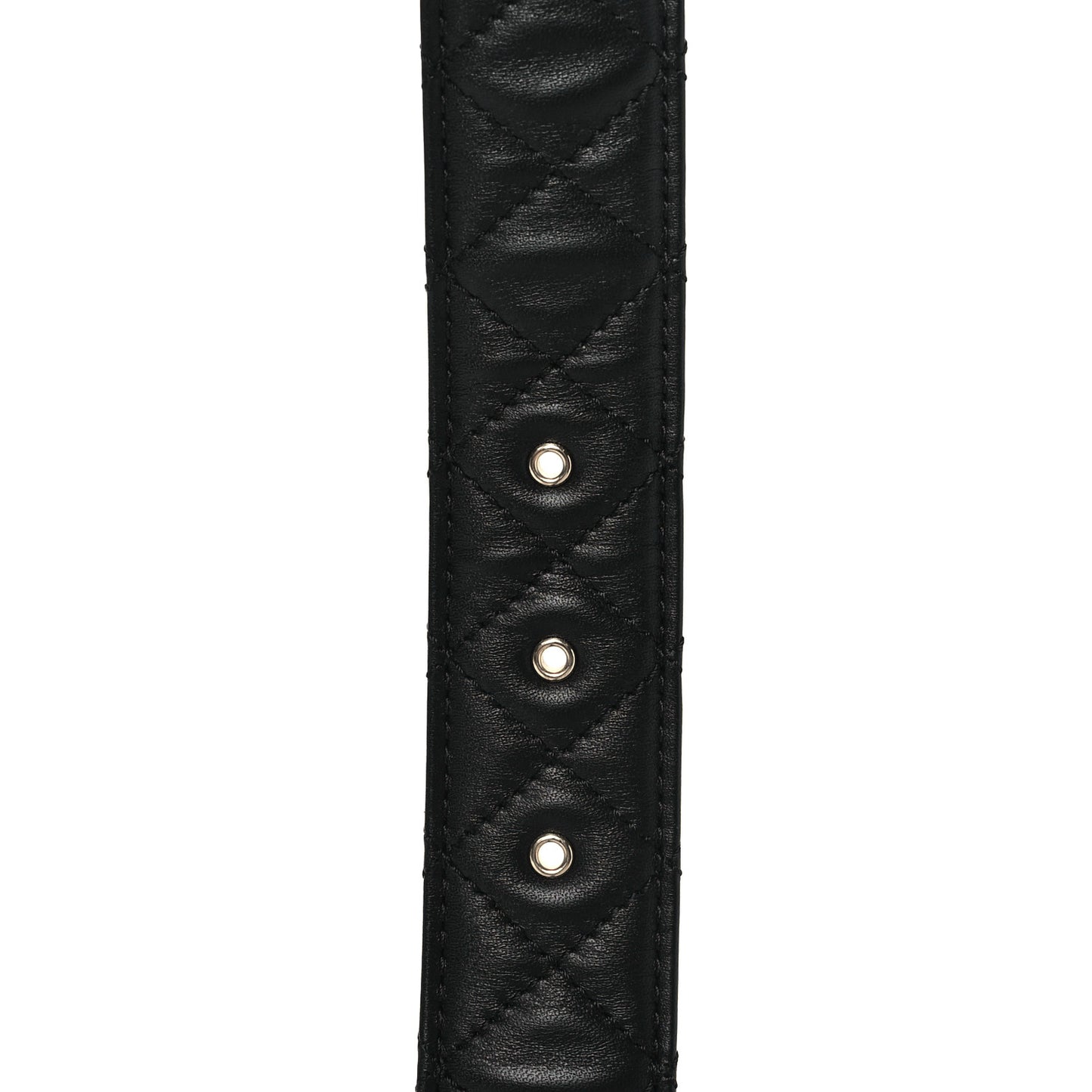 Lambskin Quilted CC Chain Belt 85 34 Black