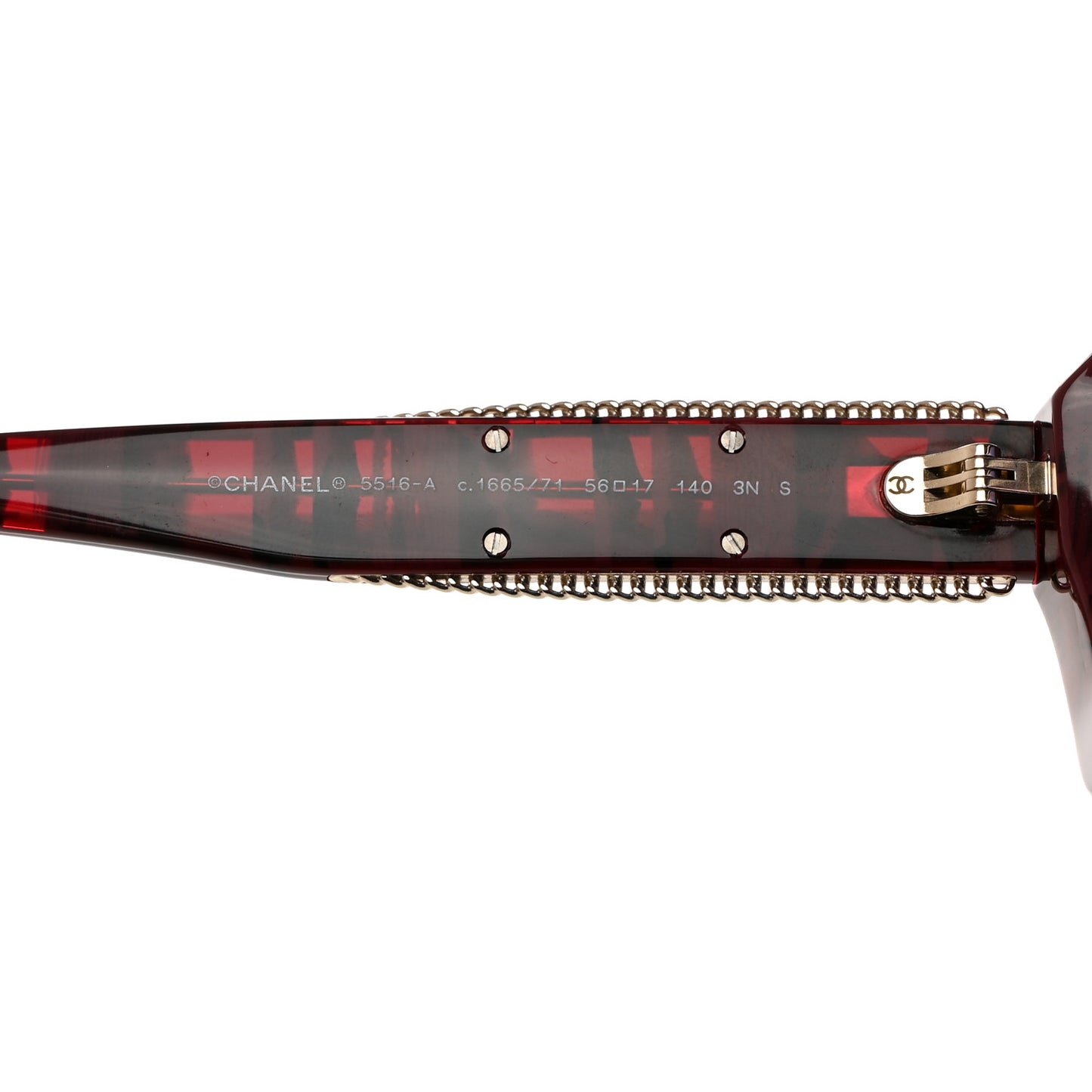 Acetate CC Sunglasses 5516-A Red