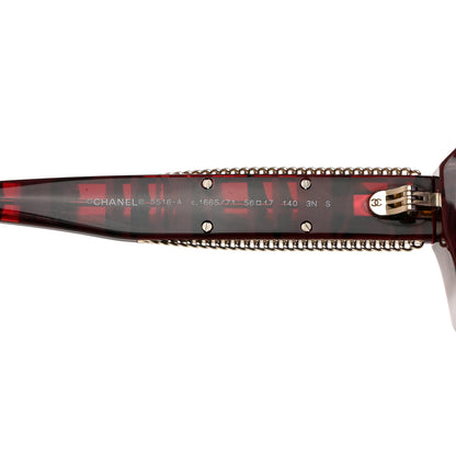 Chanel Acetate CC Sunglasses 5516-A Red 5 of 7