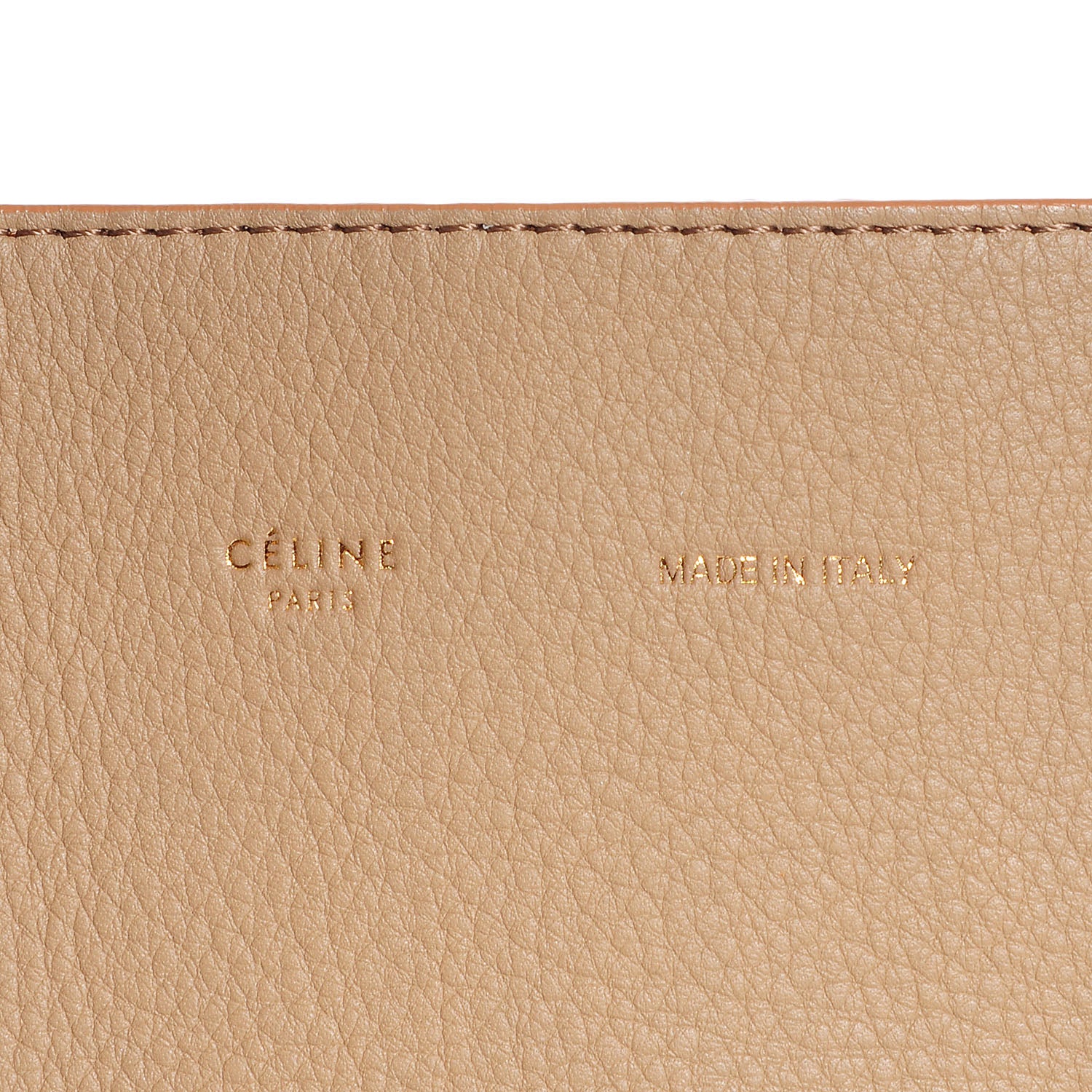 Celine Calfskin Medium Horizontal Cabas Phantom Light Khaki 8 of 8