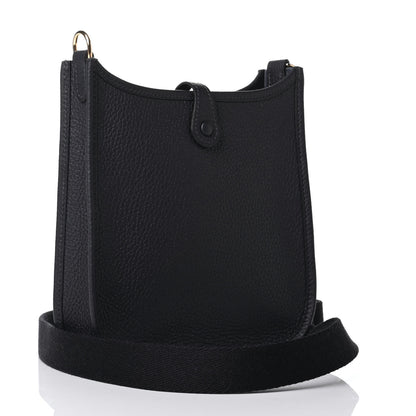 Hermes Taurillon Clemence Amazone Evelyne TPM Bleu Nuit Bleu Indigo 2 of 4