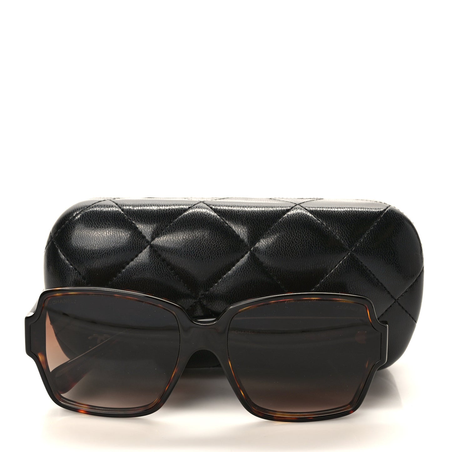 Acetate Square CC Sunglasses 5385 Tortoise