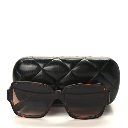 Chanel Acetate Square CC Sunglasses 5385 Tortoise 8 of 8