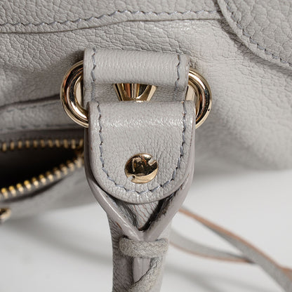Balenciaga Chevre Gold Metallic Edge Hardware Velo Gris Perle 7 of 12