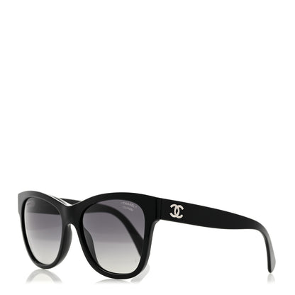 Chanel Acetate Polarized Square CC Sunglasses 5380 Black 1 of 7