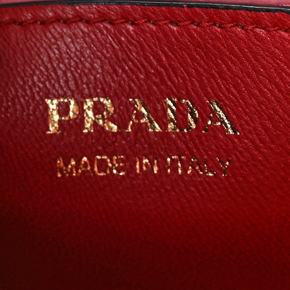 Prada Saffiano Cuir Medium Panier Bucket Bag Petalo Fuoco 6 of 7