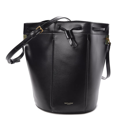 Saint Laurent Smooth Calfskin Medium Talitha Bucket Bag Black 1 of 12