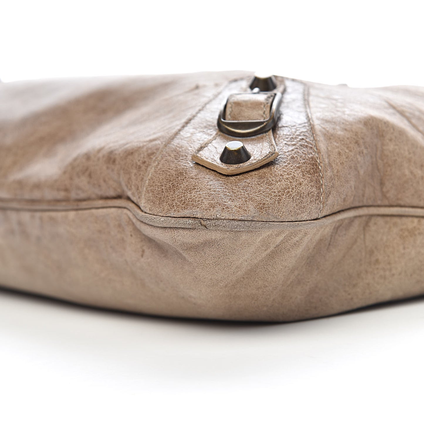 Chevre Classic Hardware Flat Messenger Gris Poivre