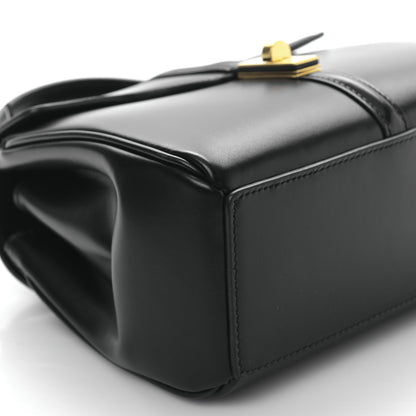 Celine Satinated Calfskin Mini 16 Top Handle Bag Black 8 of 9