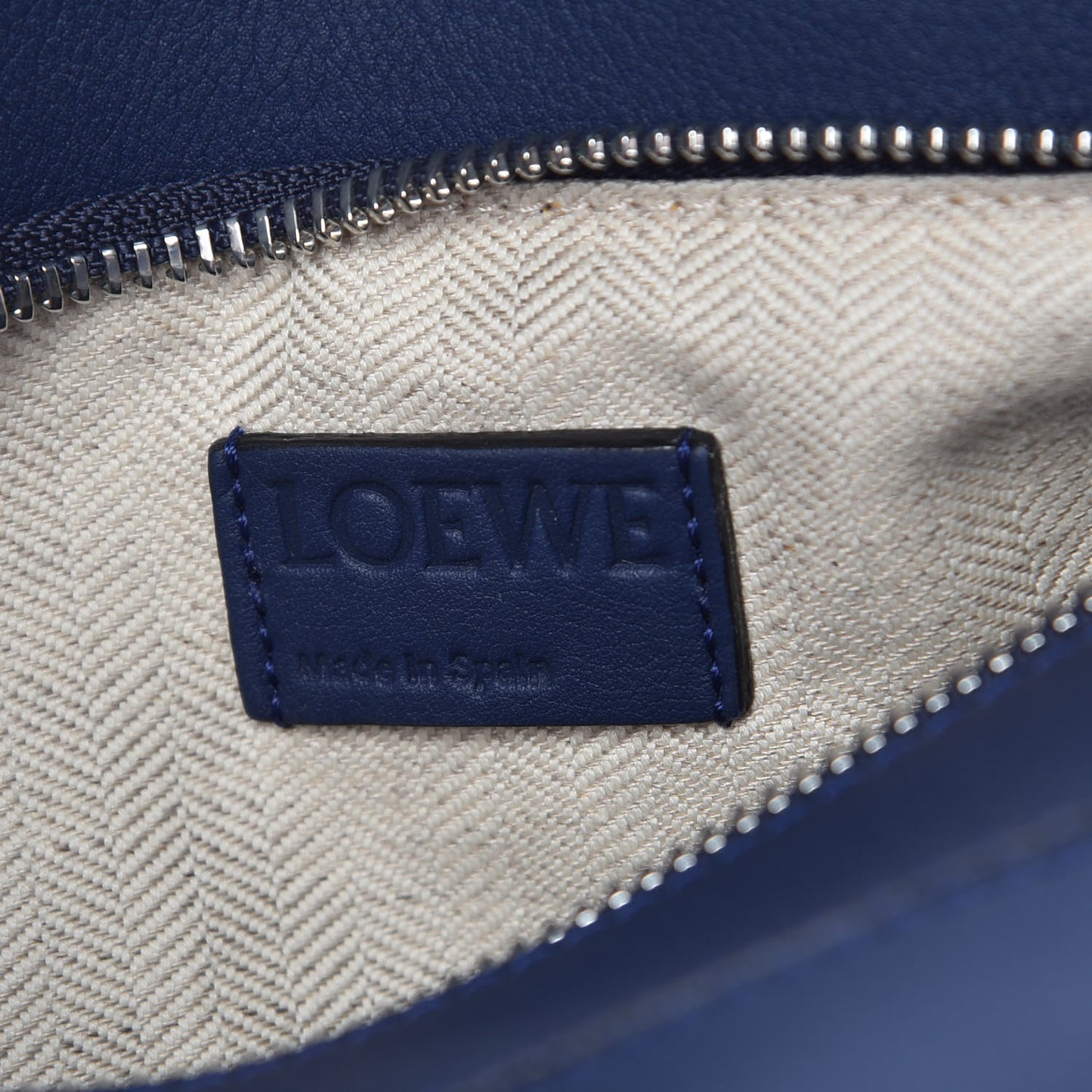 Calfskin Small Puzzle Bag Marine