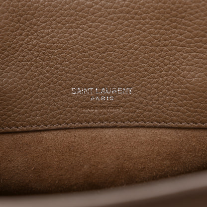 Saint Laurent Grained Calfskin Nano Supple Sac De Jour Taupe 6 of 14
