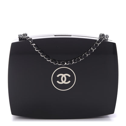 Chanel Plexiglass Compact Box Clutch Black 1 of 9