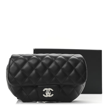 Chanel Calfskin Quilted CC Uniform Flap Belt Bag Black 11 of 11