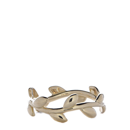 Tiffany 18K Yellow Gold Narrow Paloma Picasso Olive Leaf Band Ring 49 5 3 of 4