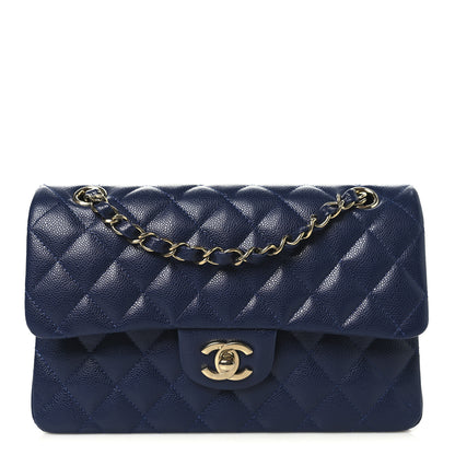Chanel Caviar Quilted Small Double Flap Navy 1 of 10