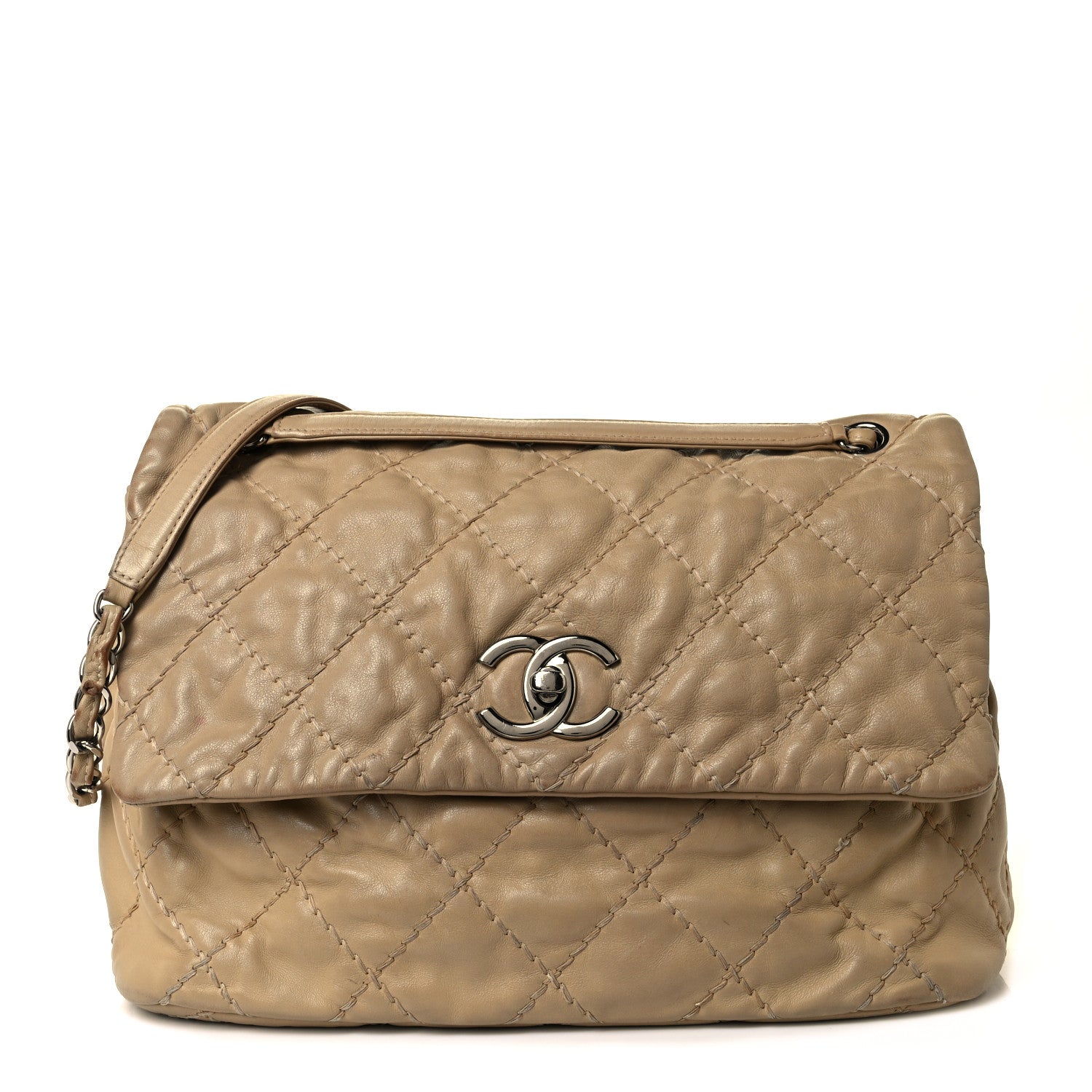 Chanel Calfskin Love Me Tender Flap Beige 1 of 30