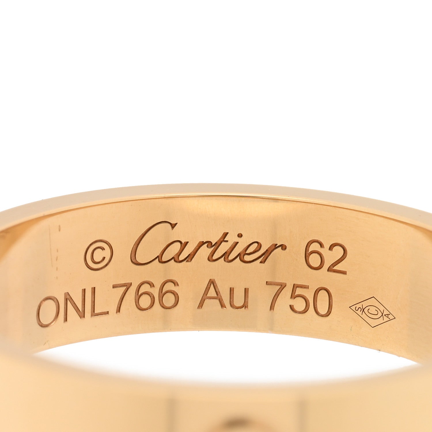 Cartier 18K Yellow Gold 5.5mm LOVE Ring 62 10 4 of 5