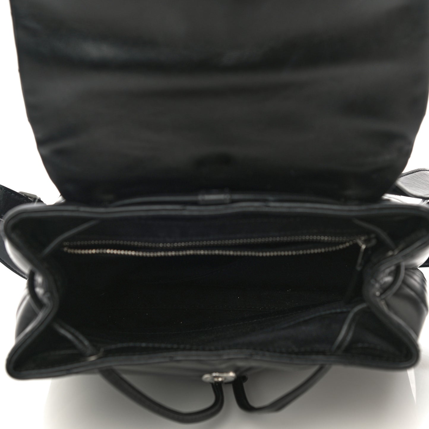 Calfskin Y Quilted Monogram Small Loulou Backpack Black