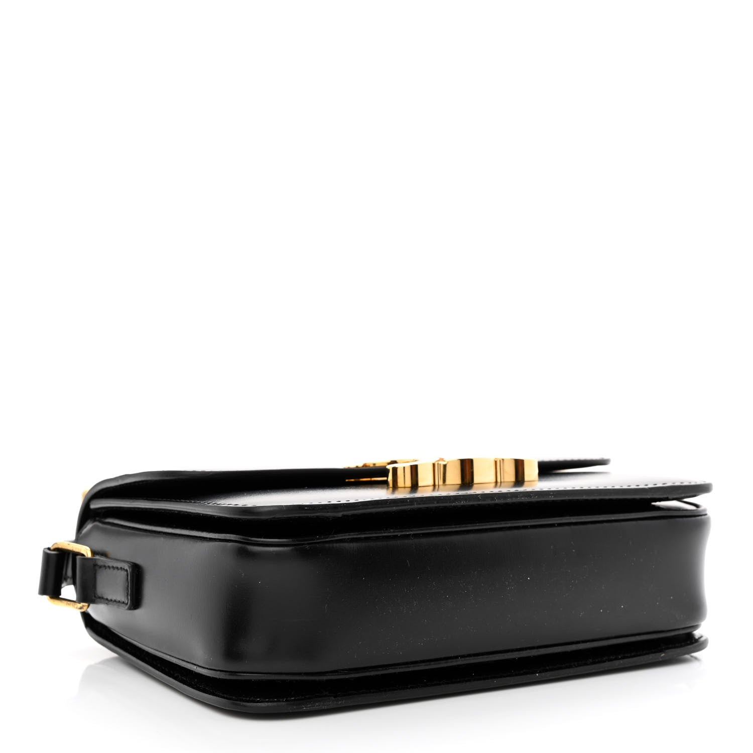 Celine Shiny Calfskin Teen Triomphe Black 4 of 15
