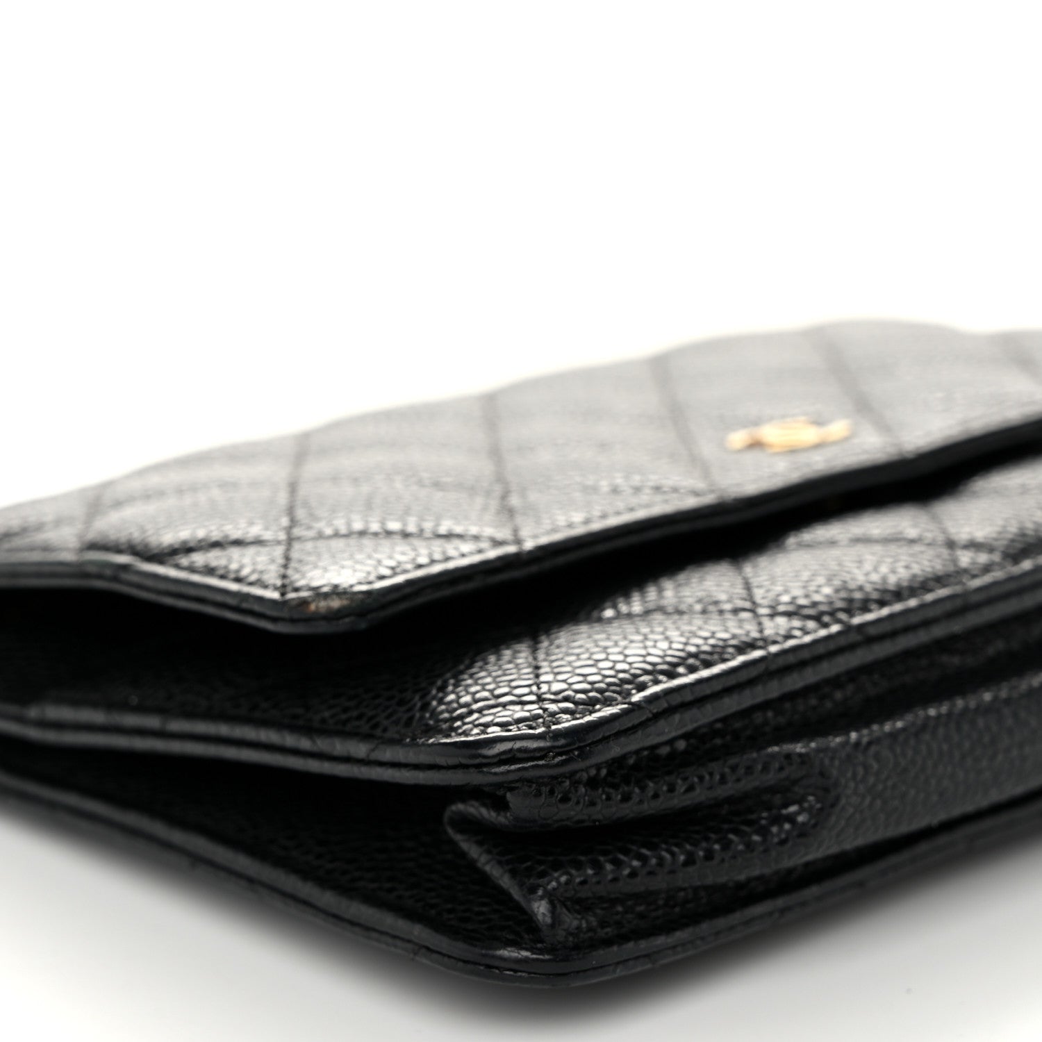 Chanel Caviar Quilted Wallet on Chain WOC Black 10 of 12