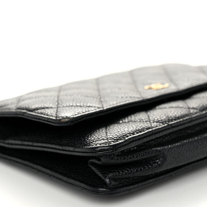 Chanel Caviar Quilted Wallet on Chain WOC Black 10 of 12