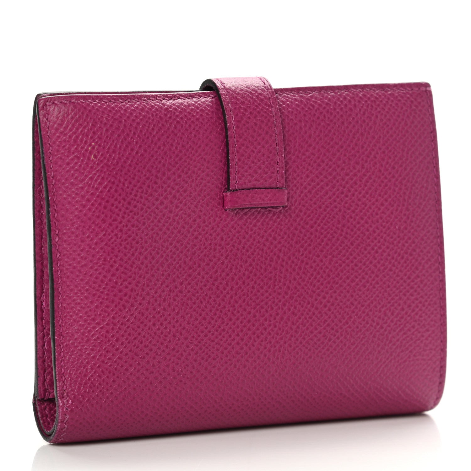 Hermes Epsom Bearn Compact Wallet Rose Pourpre 3 of 12