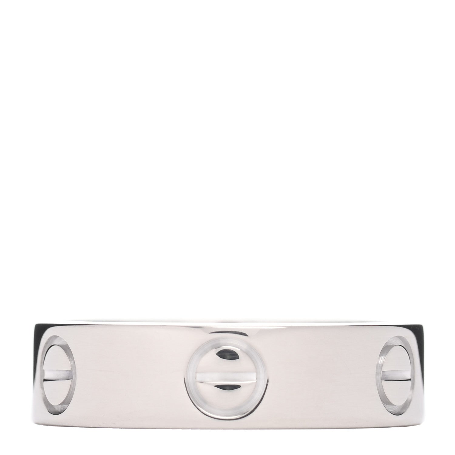 Cartier 18K White Gold 5.5mm LOVE Ring 56 7.5 1 of 4