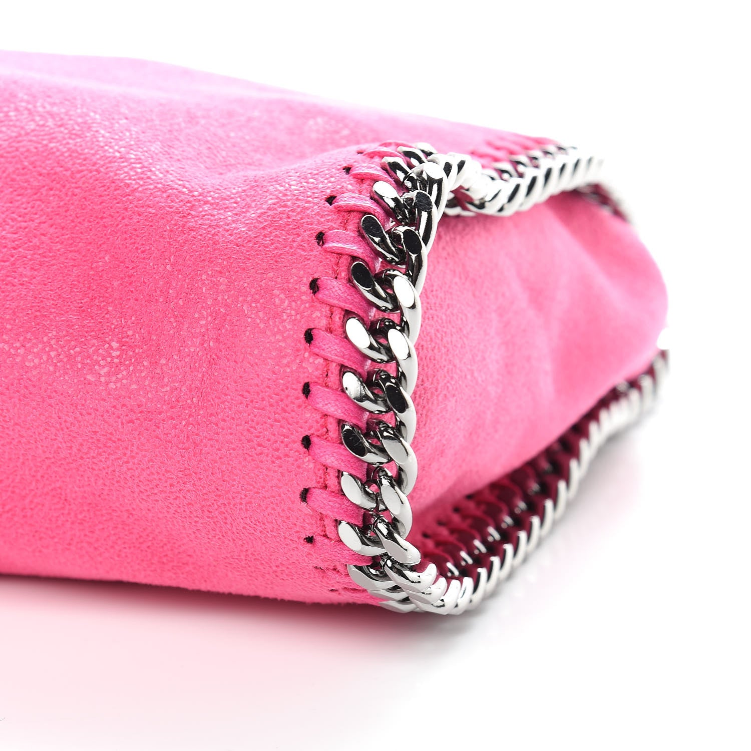 Stella McCartney Shaggy Deer Mini Falabella Fold Over Tote Hot Pink 10 of 10