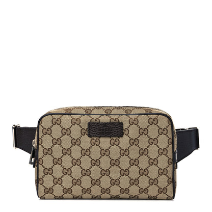 Gucci Monogram Belt Bag Dark Brown 1 of 11